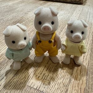 Calico Critters Vintage Grunt Pigs